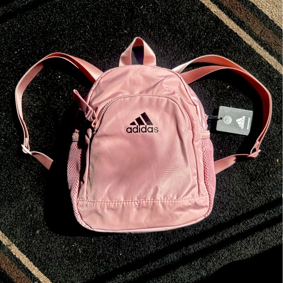 adidas Bags Nwt Adidas Linear 3 Mini Backpack Pink Color Poshmark